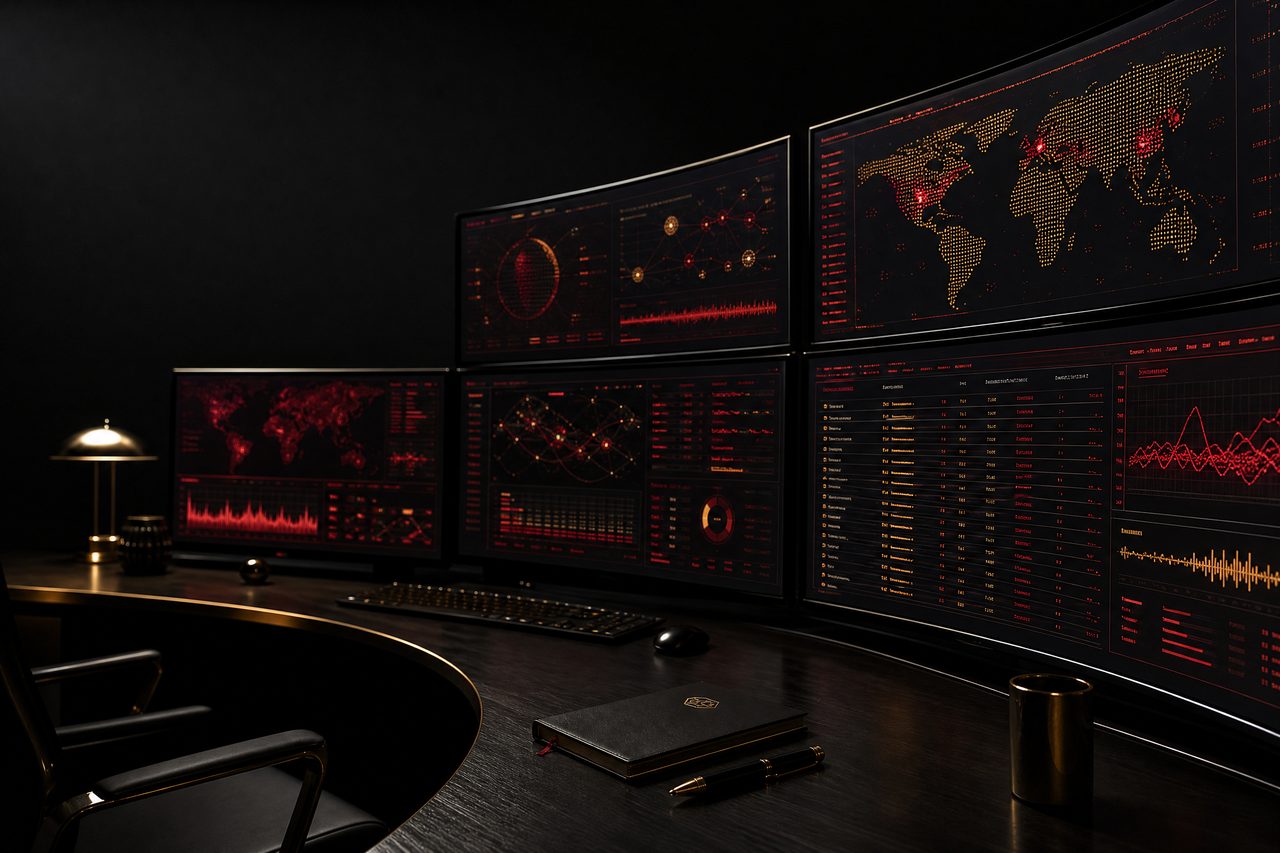 Monitoring workspace showing domain comparison records